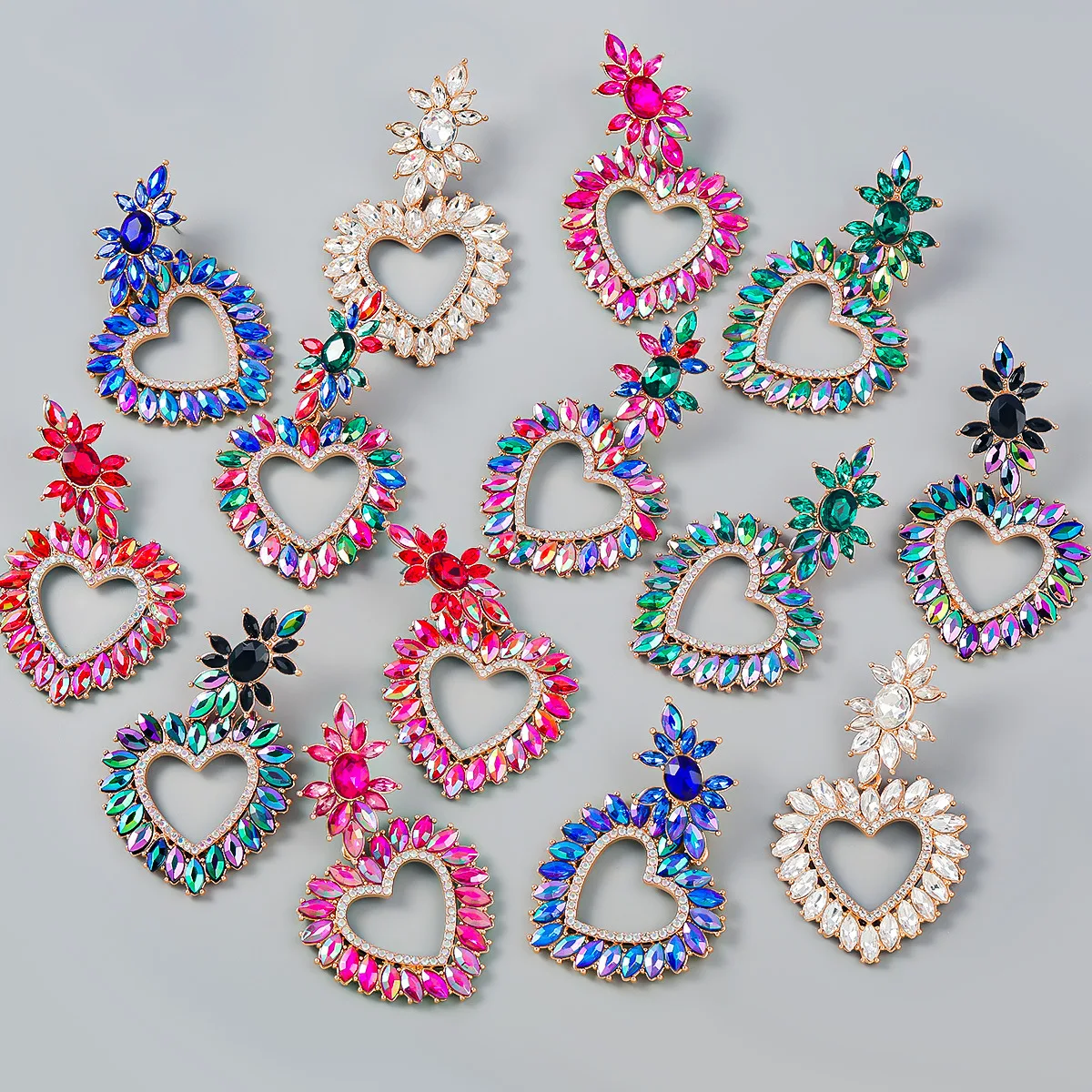 

Earrings For Woman Fashion Colorful With Crystal Pendientes Para Mujer De Boda New Design Nueva Bonita