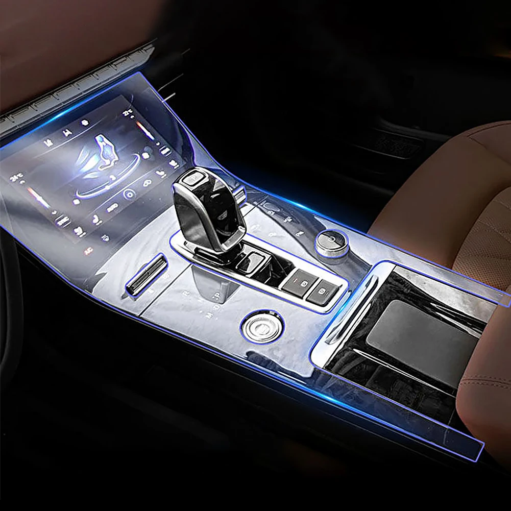 

Для Chery Tiggo 8 Pro 2021 Автомобильная консоль коробка передач панель пленка Салон рамка крышка наклейка полоски Украшение прозрачный ТПУ