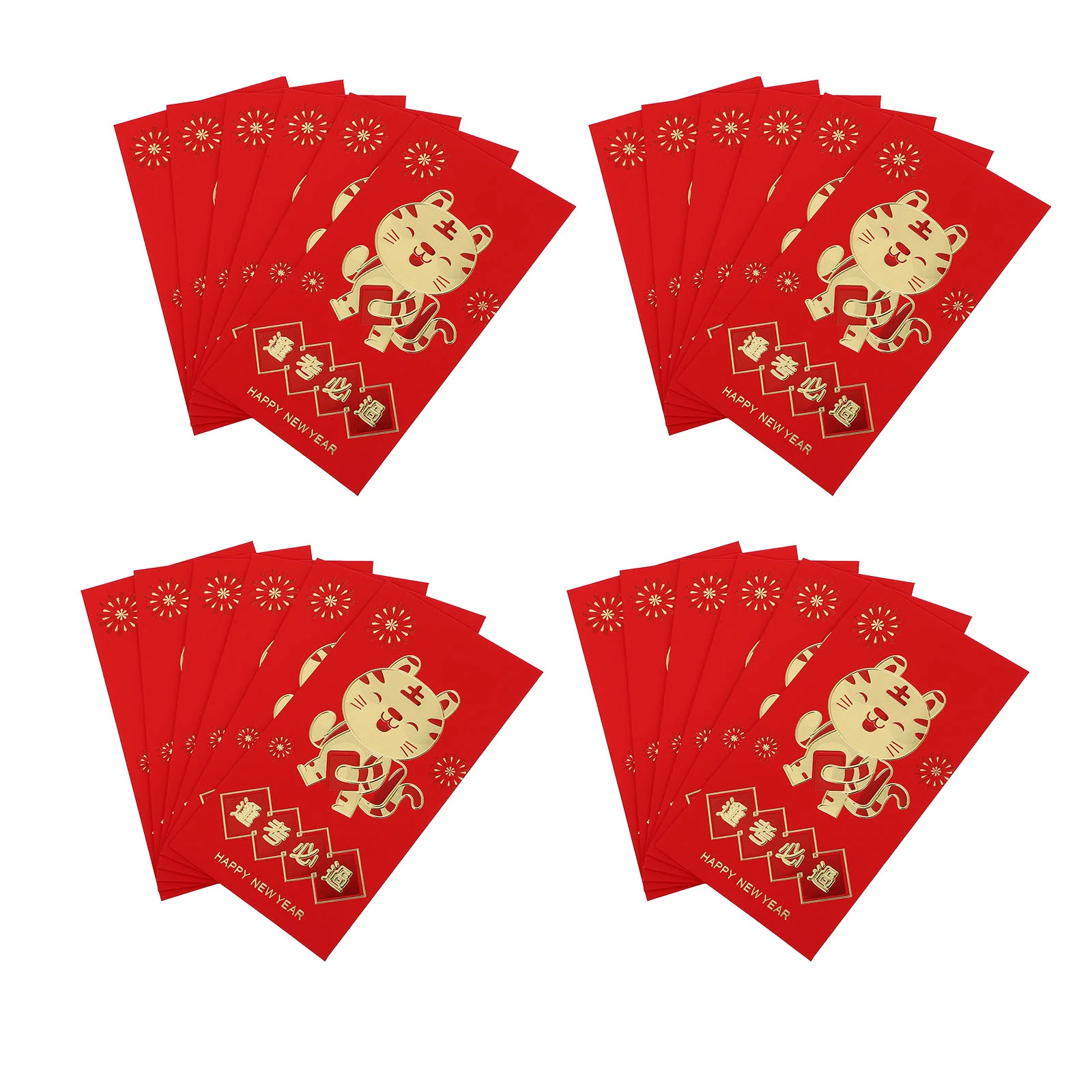 

24 шт., конверты для новогодней бумаги, с рисунком