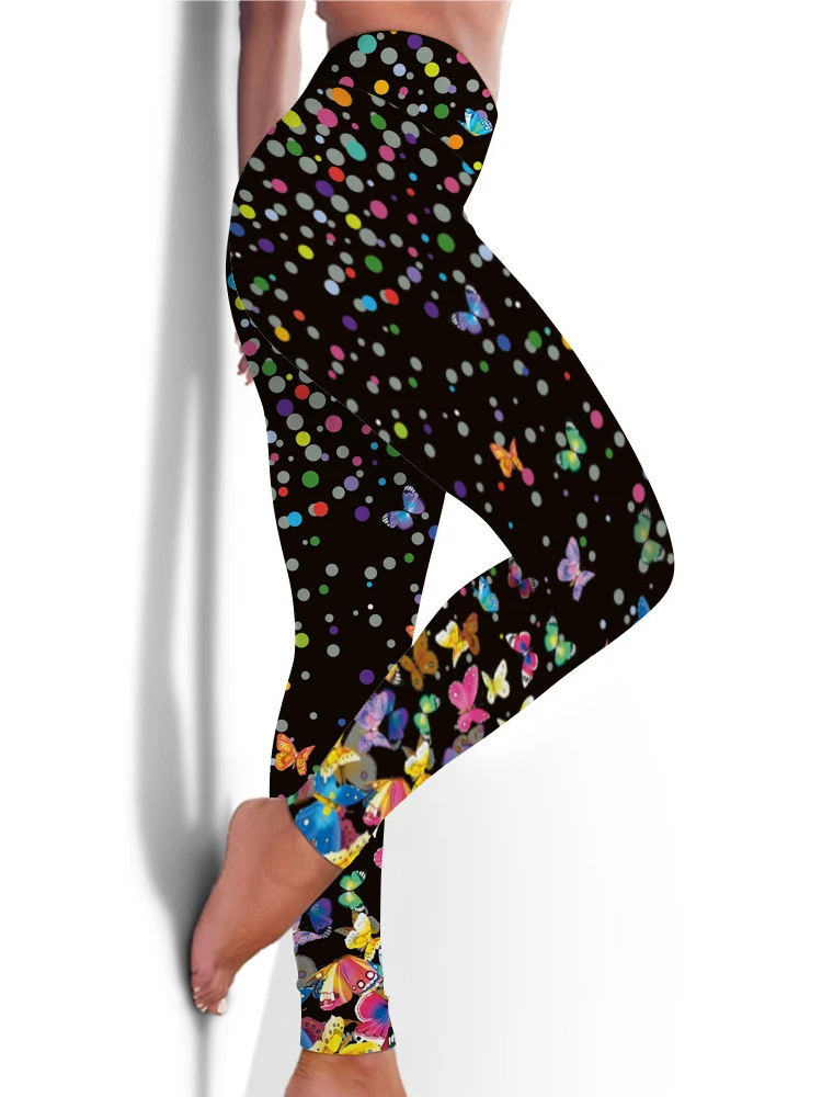 

Women Sport Leggings Gym Running Yoga Leggin Printed Sportswear High Waist Push Up Pants Fitness Athletic Jogging Female