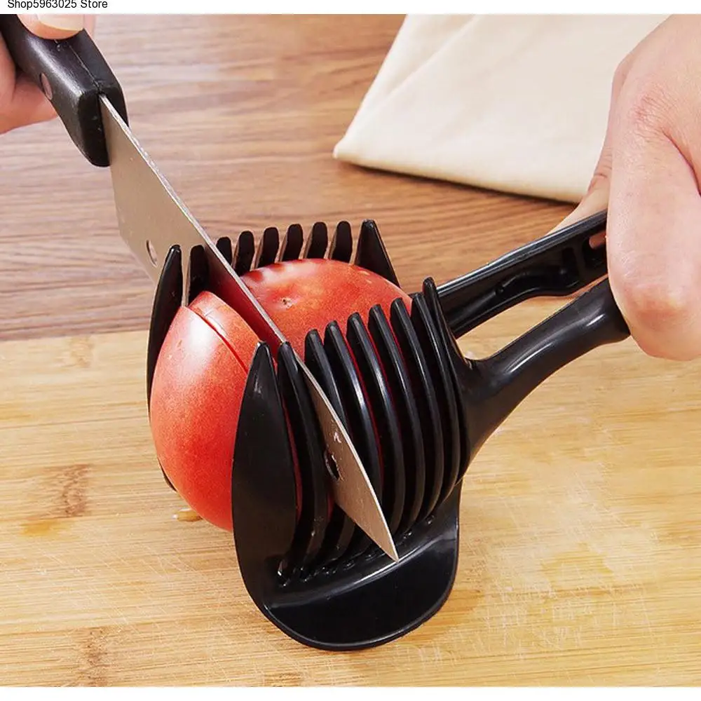 

Пластиковый слайсер для картофеля ремешок для томатов инструмент слайсер держатель для резки лимона инструменты для готовки кухонные аксе...