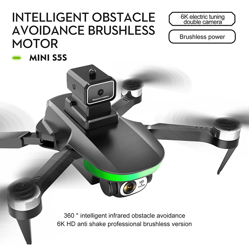 New Camera Photography Brushless Foldable Dual Aerial Profesional Drone Avoidance Obstacle Quadcopter enlarge