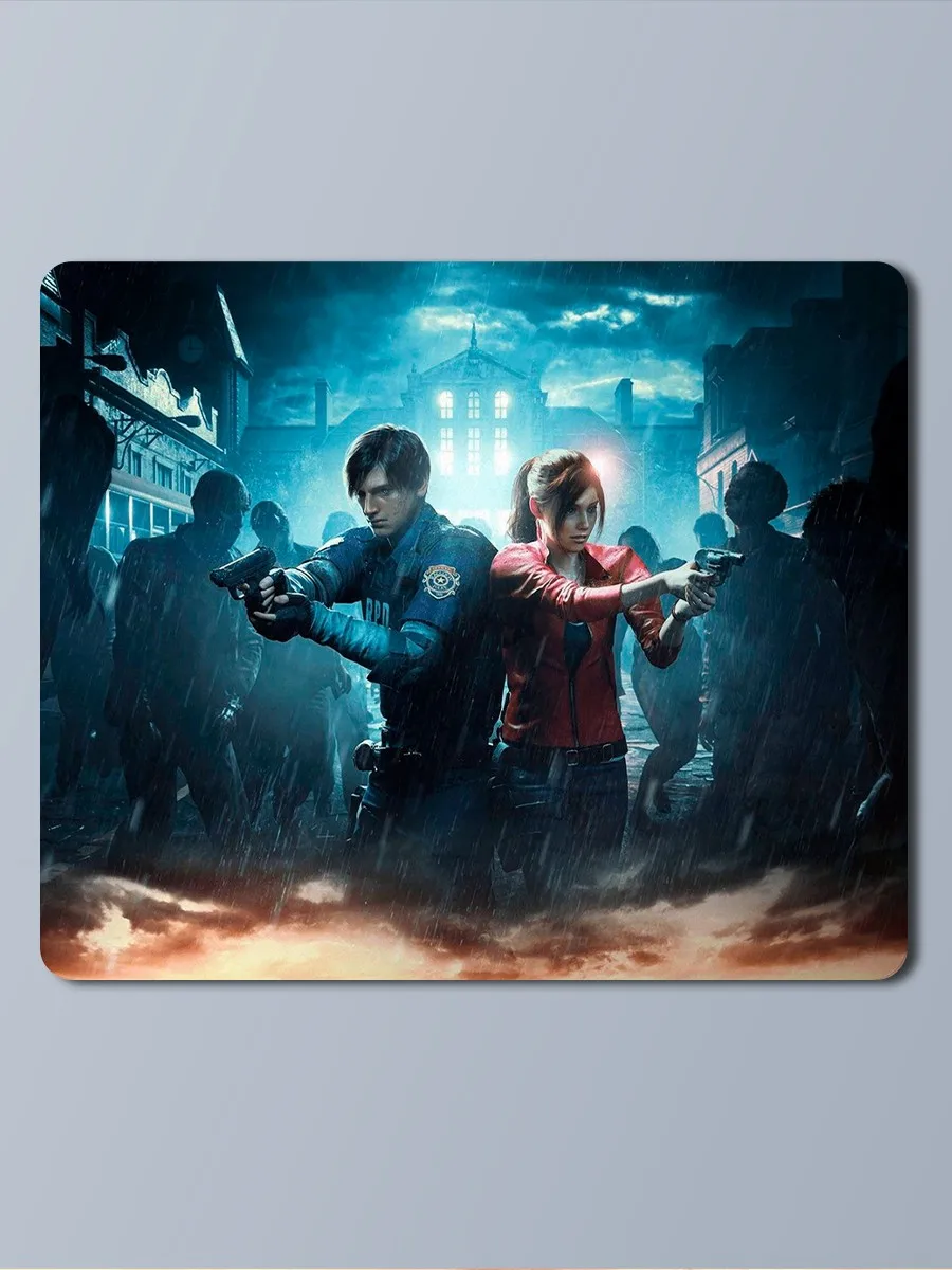 Коврик для мыши 25x30см с принтом Resident Evil (резидент эвил кадзима игра зомби umbrella