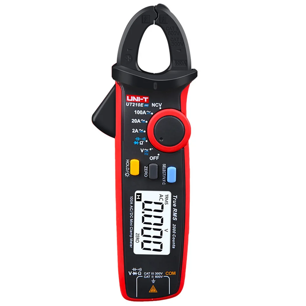 

UNI-T UT210E Pro Digital Multimeter DC AC Current Clamp Meter True RMS Pliers Ammeter Multimeter Frequency Resistance Tester