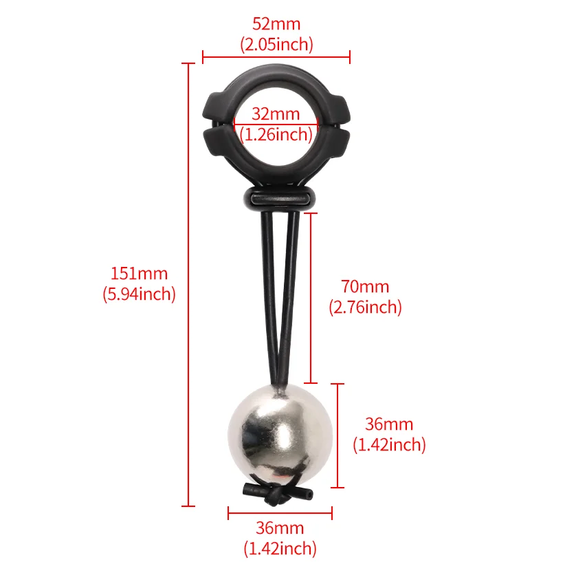 Силовое кольцо для пениса металлическая вешалка Растяжитель увеличитель