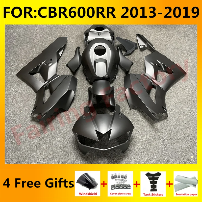 

Полный комплект обтекателей для мотоцикла, подходит для CBR600RR F5 2013 2014 2015 2016 2017 CBR600 RR CBR 600RR, полный комплект обтекателей, матовый серый