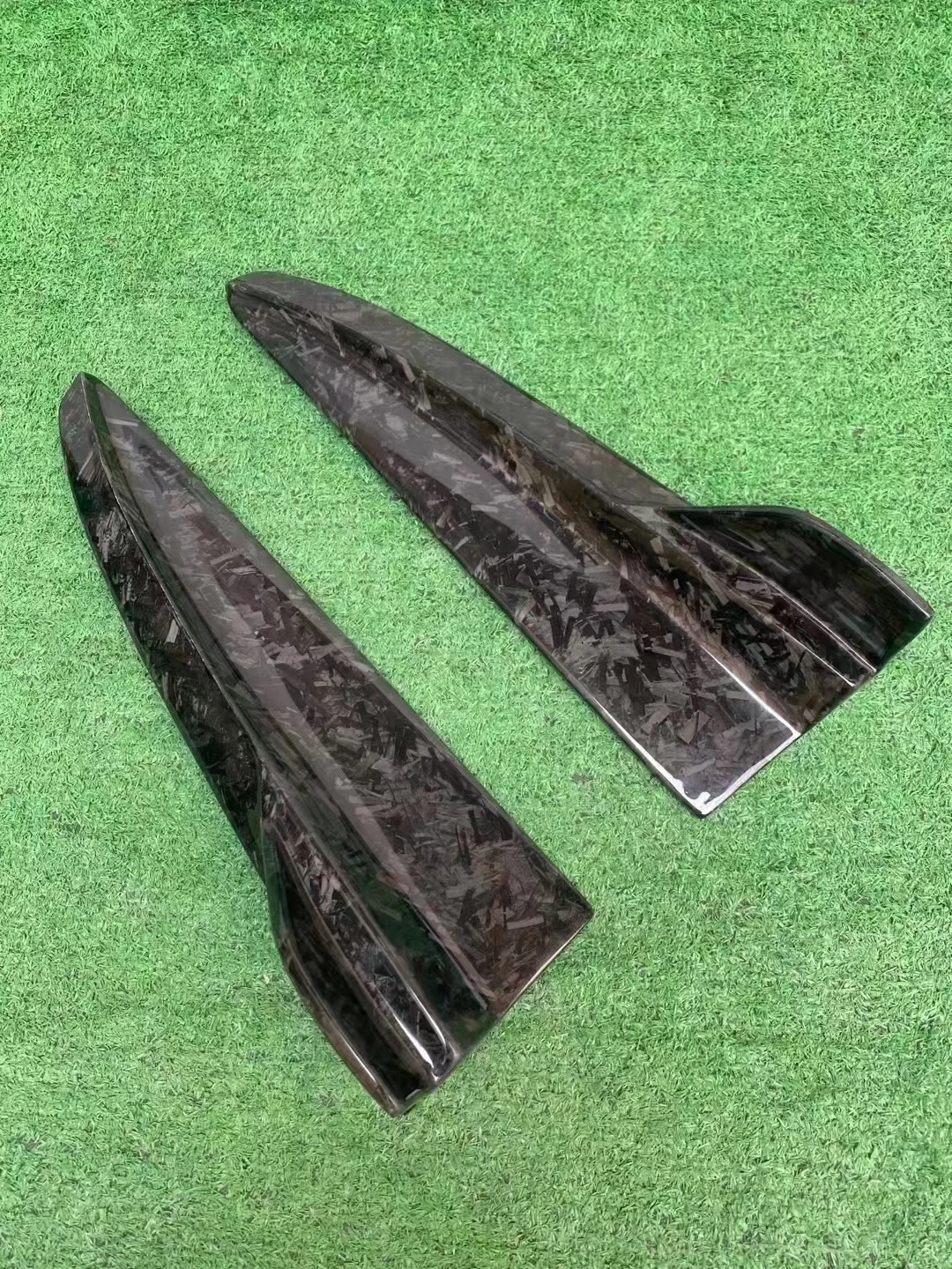 Кованые задние боковые юбки из углеродного волокна для Mercedes Benz C205 W205