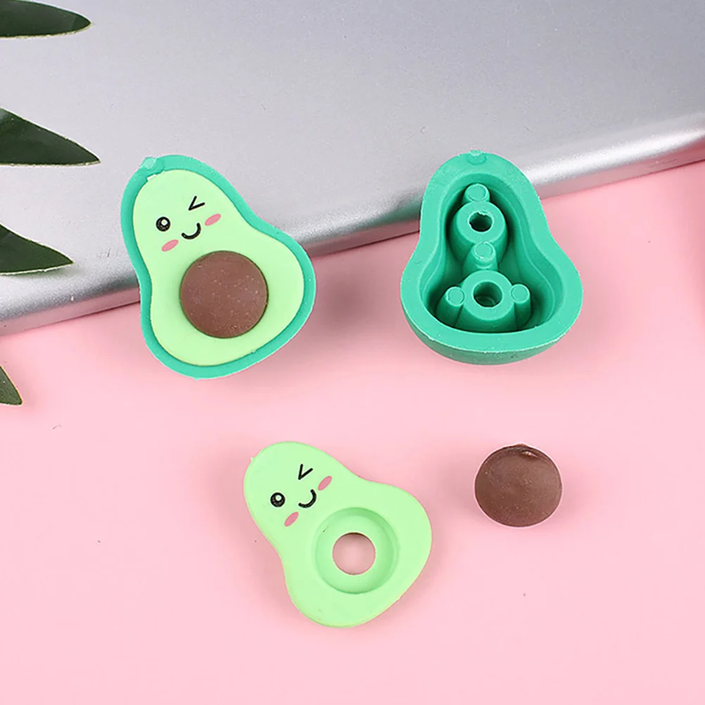 

36 Pcs Avocado Eraser Kawaii Erasers Animal Kids Prize Food Small Tpr Educational Avocados Shaped Fruit Student Use Mini