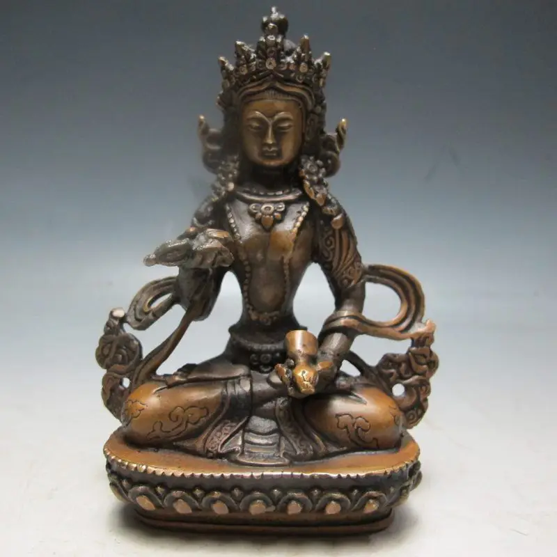 

Antique old Bronze Vajra Tibet blessed Buddhism Vajrasattva Buddha Statues