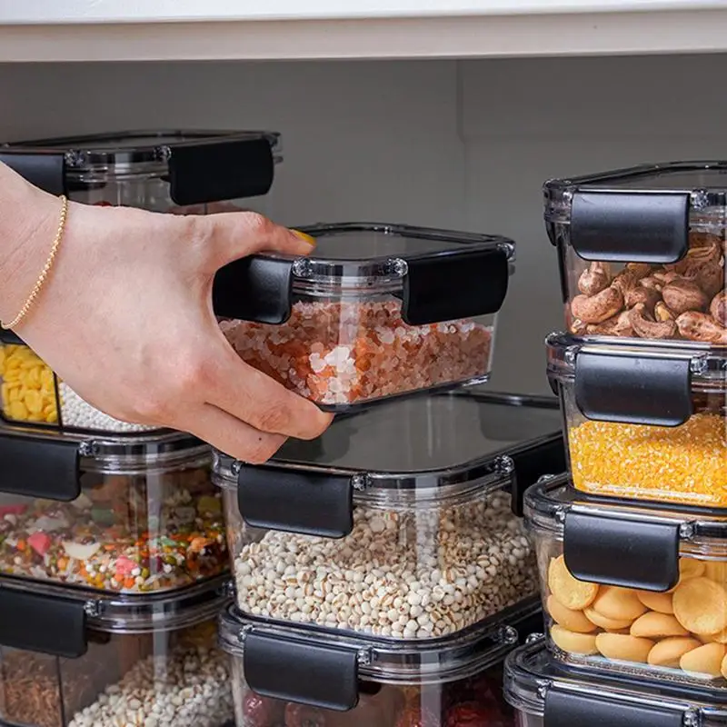 Портативные контейнеры для хранения фруктов 800 мл продуктов с крышками контейнер