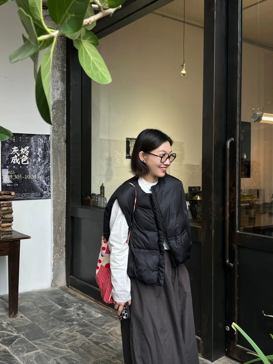 Четыре юаня Siyuan · 90% белый утиный пух. Отличительный пухлый бархатный жилет с