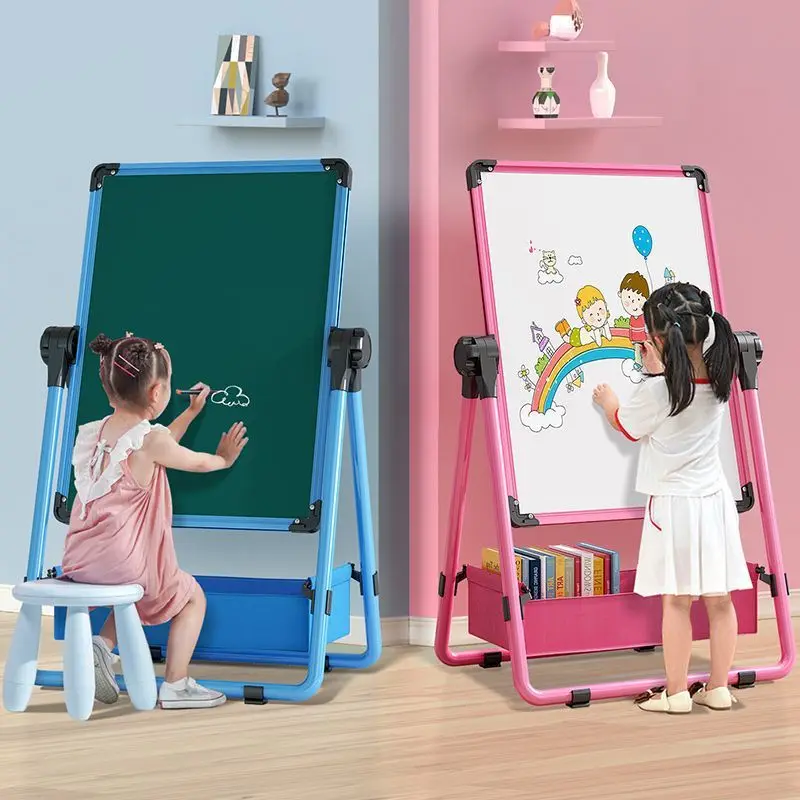 

Preschool Children'S Drawing Board Dust-Free Bracket Small Blackboard Household Baby Writing Whiteboard Graffiti Erasab