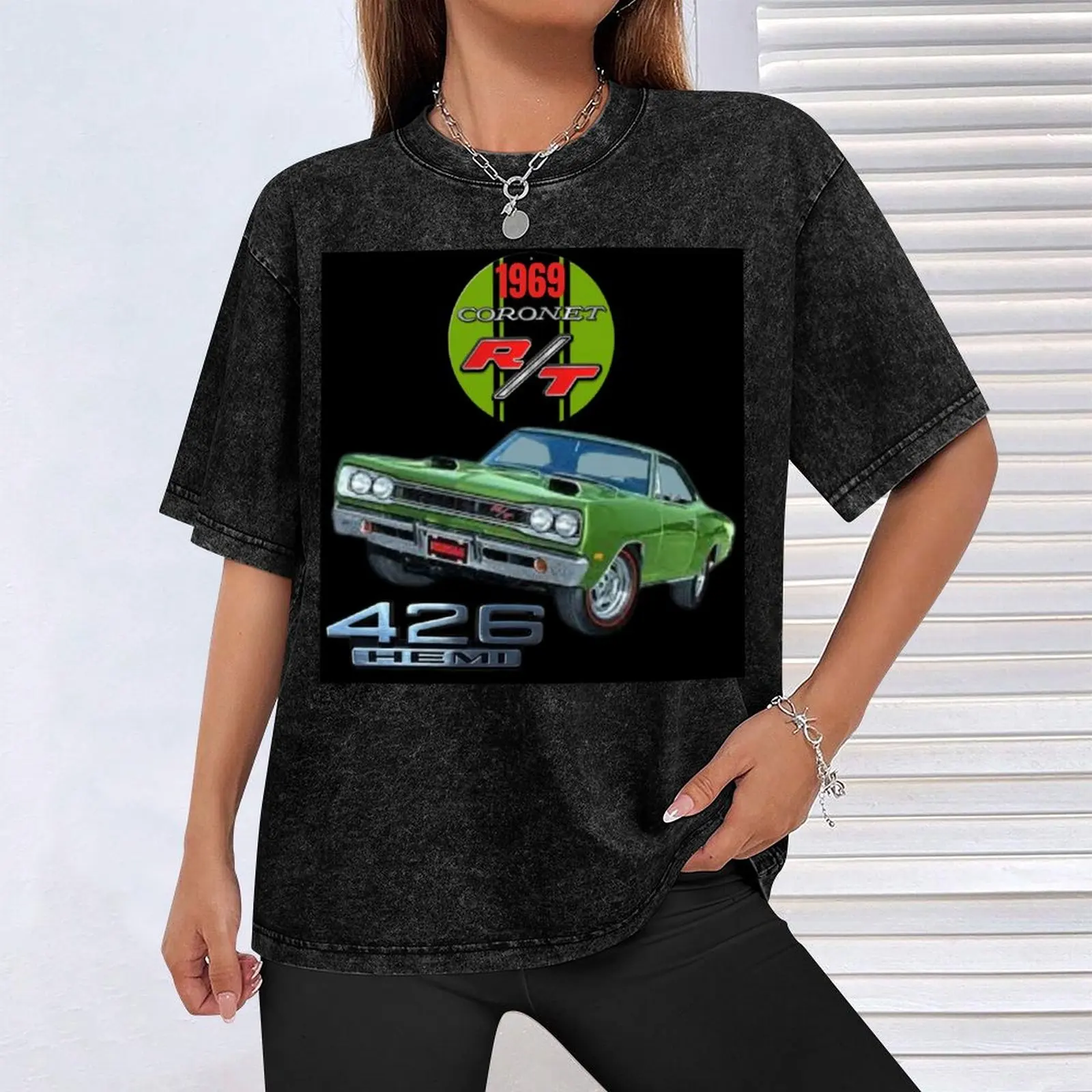 1969 Dodge Coronet R/T - классическая американская футболка Muscle Car Art незаменимая больших