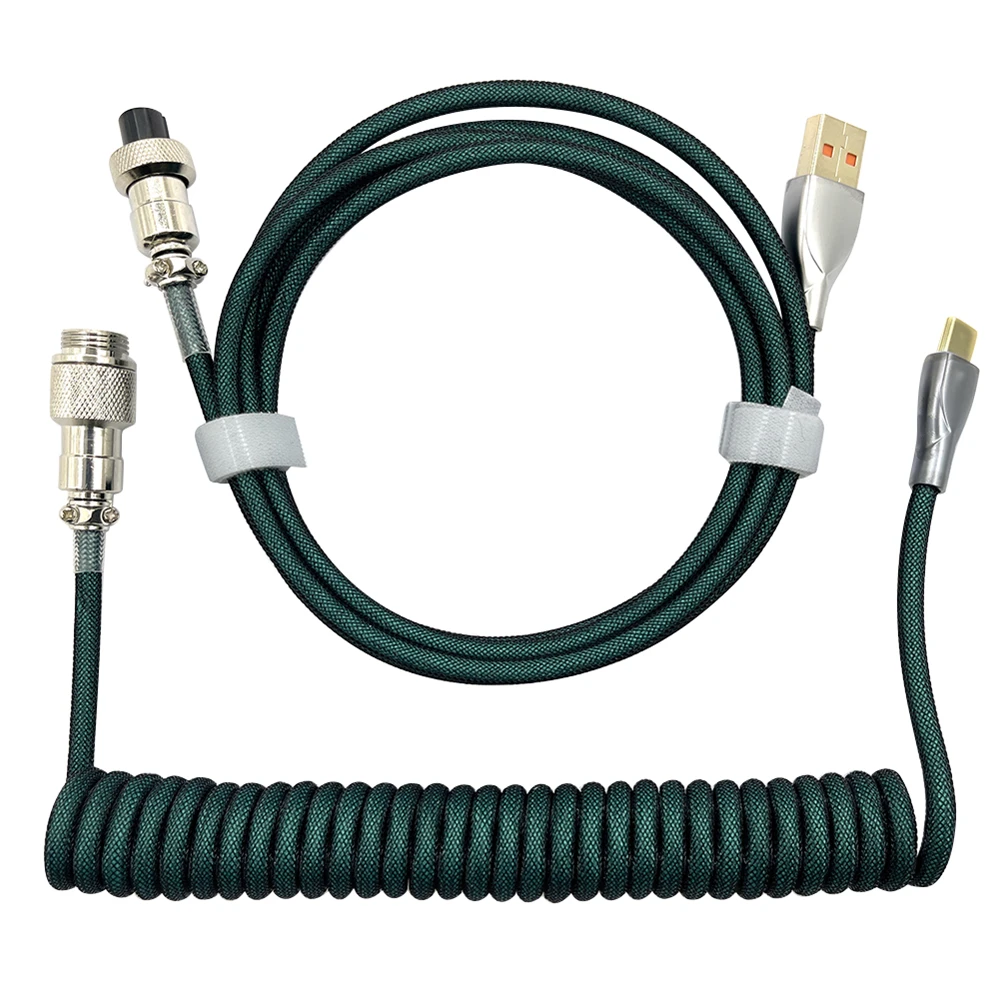 

USB-кабель Type C для механической клавиатуры, спиральный, 1,8 м