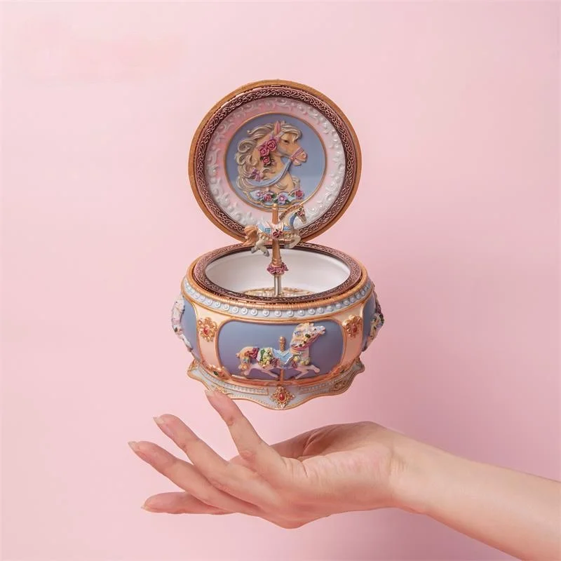 Girlfriend Children Birthday Gift Creative Home Decoration Resin Magic Music Box Spirited Away