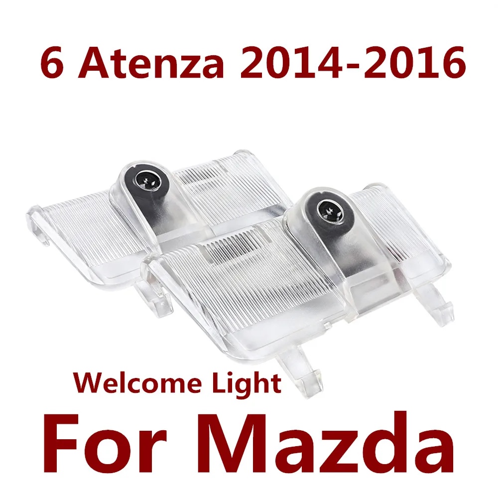 2X для Mazda 6 Atenza 2014 2015 2016 светодиодный проектор с логотипом двери автомобиля лампа