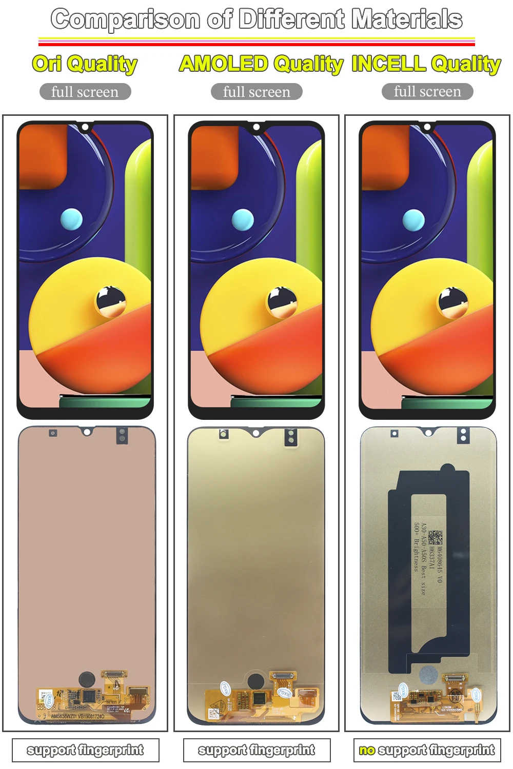 Фото AMOLED LCD-дисплей для Samsung Galaxy A50s, сенсорный экран в сборе, замена для Samsung A50s A507 №3