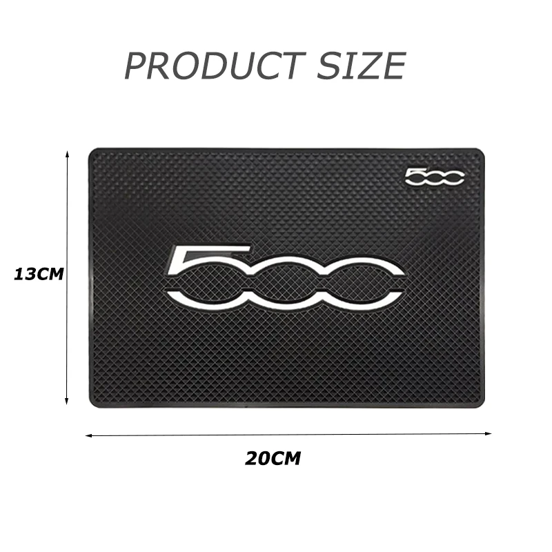 1 шт. противоскользящий коврик для приборной панели автомобиля наклейка Fiat 500 500c