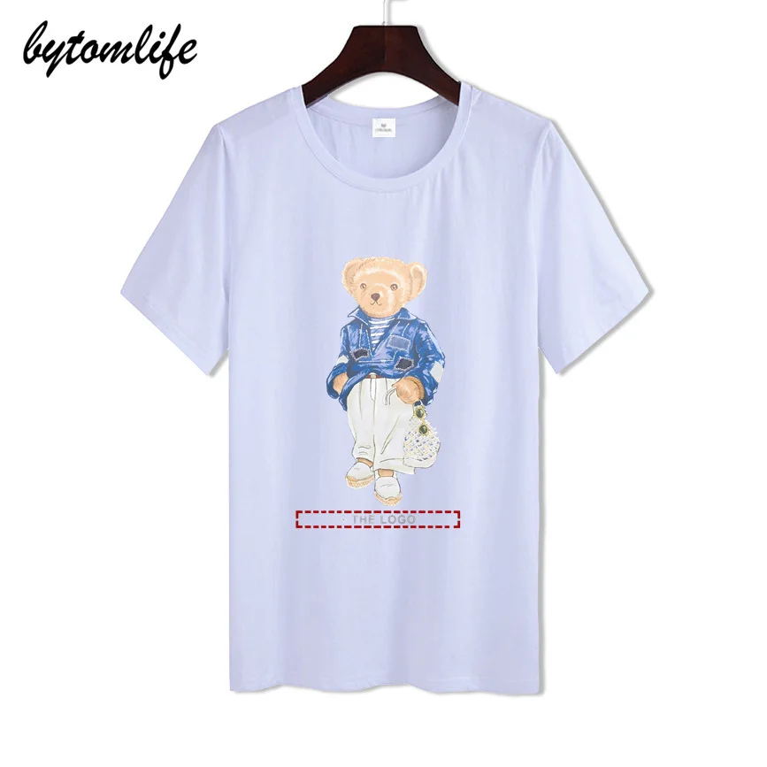 

New multi-color T-shirt Ralph cartoon bear leisure timeT Shirt For Miss Limitied Edition unisex Cotton Amazing Short Sleeve Tops