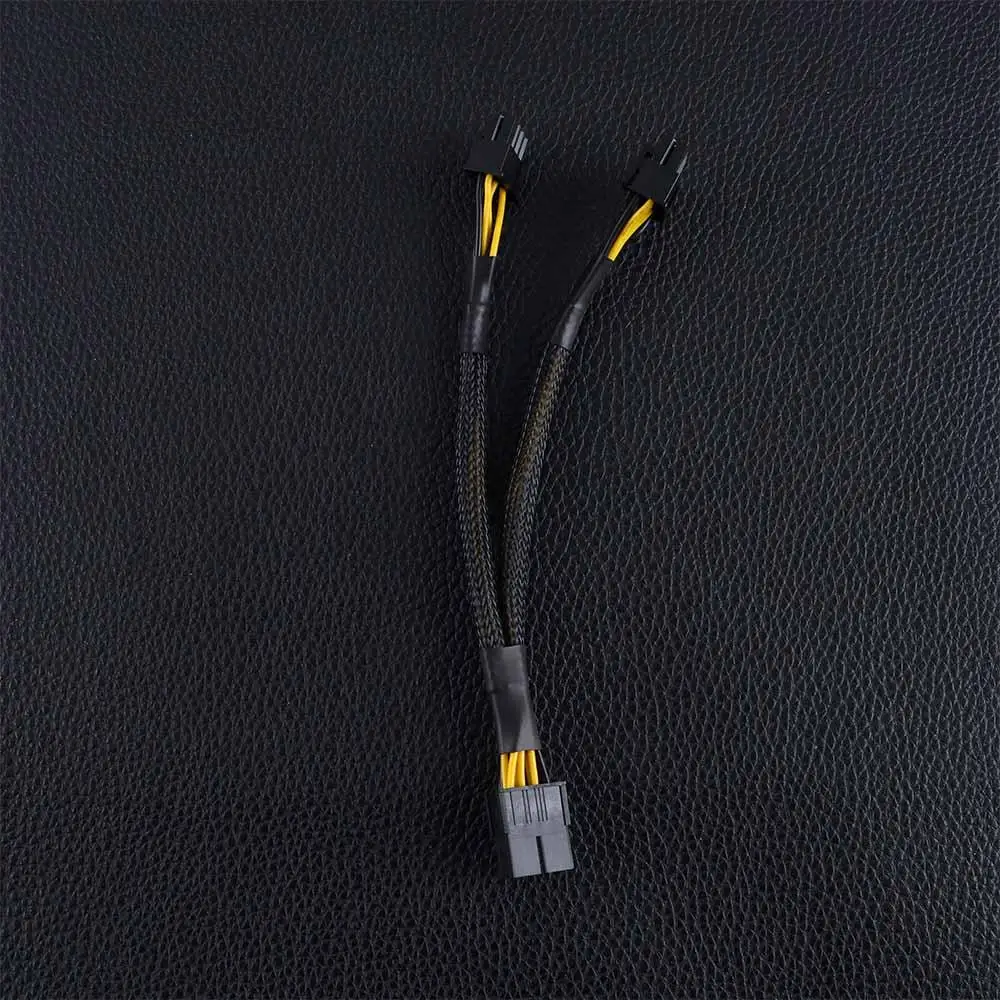 

20cm 8 Pin (6+2) Male PCIe Female to Male Graphics Card 8 Pin Female to Dual 8 Pin (6+2) Y Splitter Power Cable Extension Cable