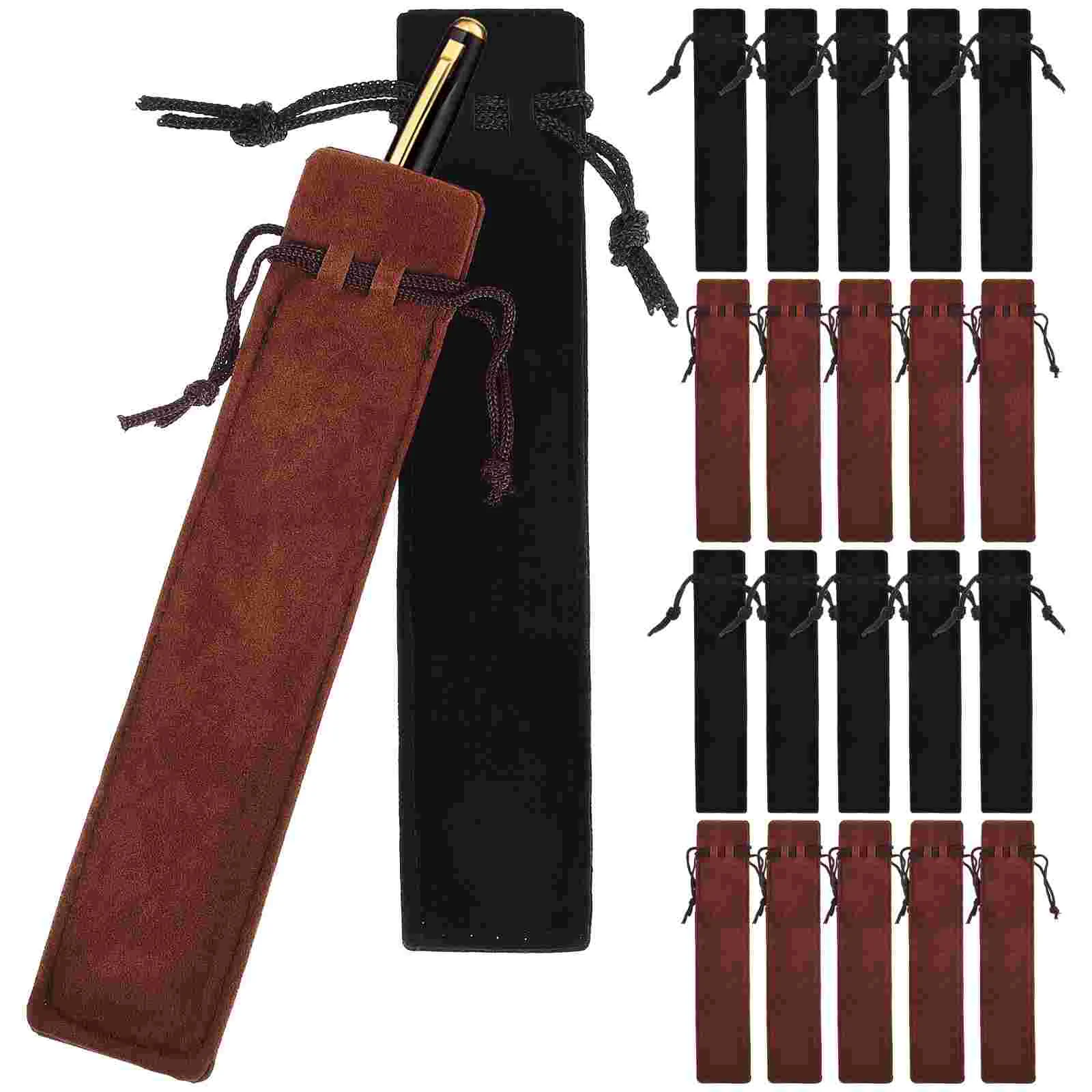 

50 Pcs Storage Bag Case Student Bulk Pouch Gift Bags Velvet Sleeve Single