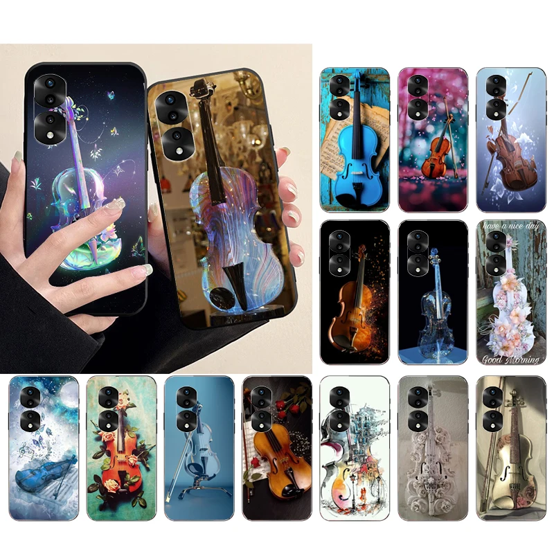 

Violin Phone Case for Huawei Honor X9 X8 X7 X6 70 50 10X 20 9 8 Lite 8A 8S 8X 9X 9A 9S 7C 10i View 10