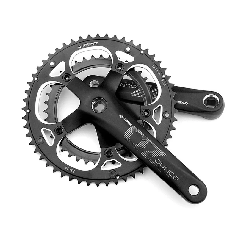 

130BCD MTB Bike Square Hole 53T Narrow Wide Sprockets Bicycle Crank Chainwheel Chainrings 170mm/172.5mm Crankset