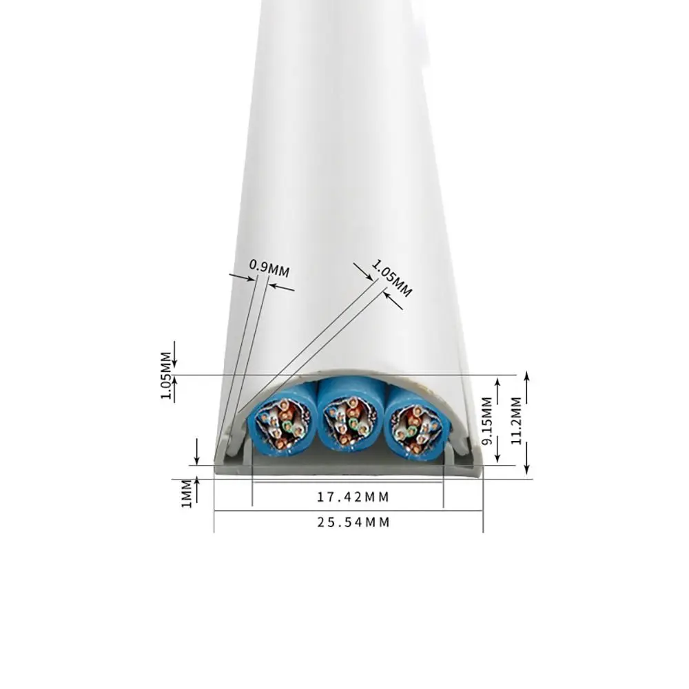 

Самоклеящаяся защита для шнура, защитная оболочка для шнура с дуговым слотом, для электрического провода, консилер для кабеля
