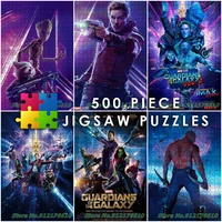 marvel superhero movie 500 piece jigsaw puzzles guardians of the galaxy puzzles paper diy decompress educational toys gifts