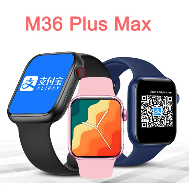 

Оригинальные Смарт-часы M36 Plus Max, 1,82 дюйма, Bluetooth, сенсорный экран, водонепроницаемый монитор сна, напоминания о звонках, фитнес-трекер с пульс...