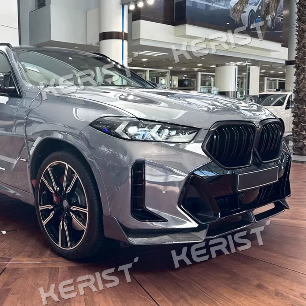 ABS передний спойлер для губ оконное крыло губа BMW X6 G06 M Sport 2023-up Стайлинг автомобиля
