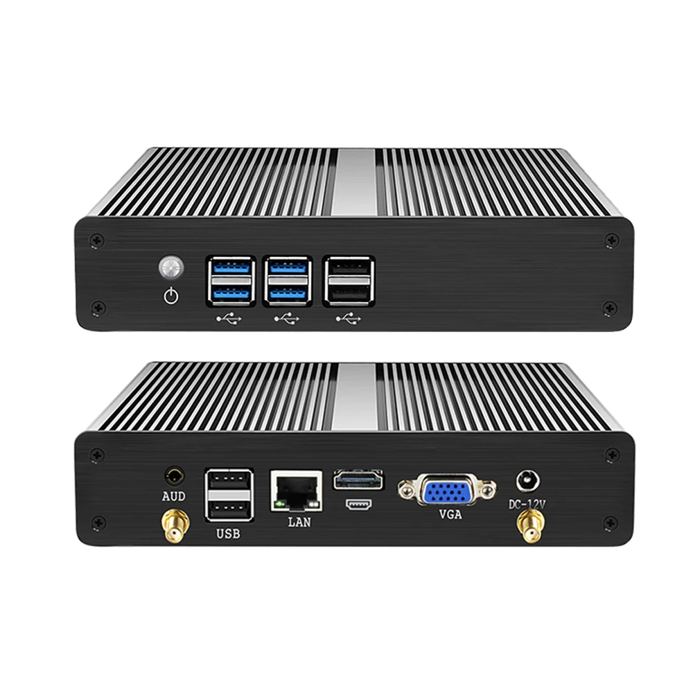 Mini Pc Senza Ventola Core I5-4200U I3 5005U Celeron 2955U 8Usb Computer Windows 10 Pro Minipc Wifi Hd Htpc Office Mini Desktop