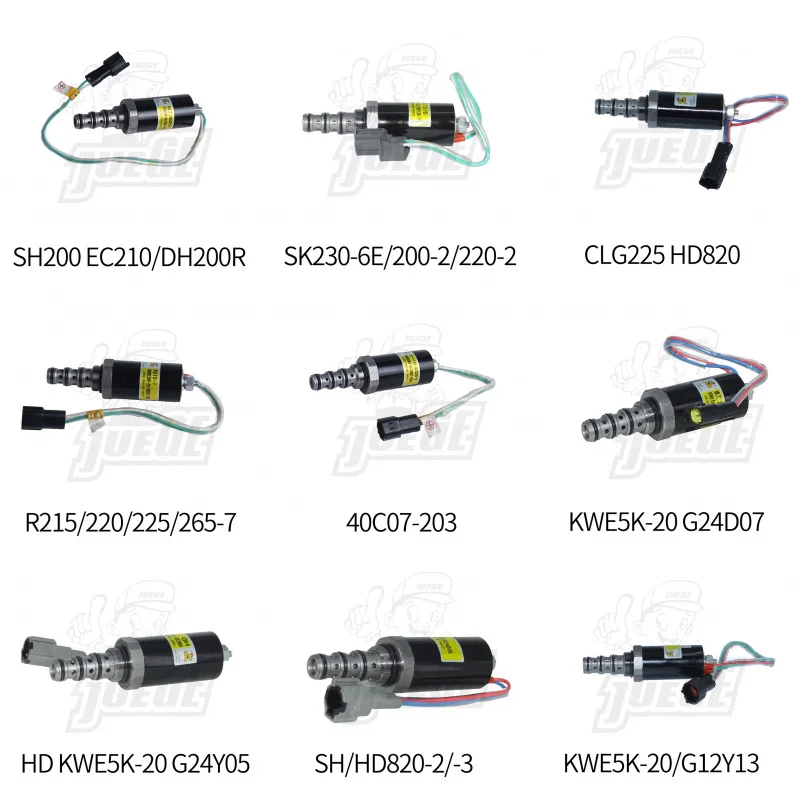 Фото Электромагнитный клапан гидравлического насоса KDRDE5K-20/40C07-109 YN35V00004F1 SKX5P-17-208 №4