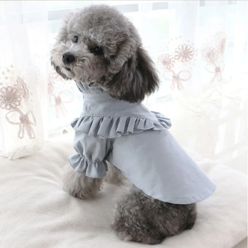 

Рубашка для собак на весну и осень, одежда для кошек и щенков, одежда для йоркширского померанского мальтского пуделя, бишон