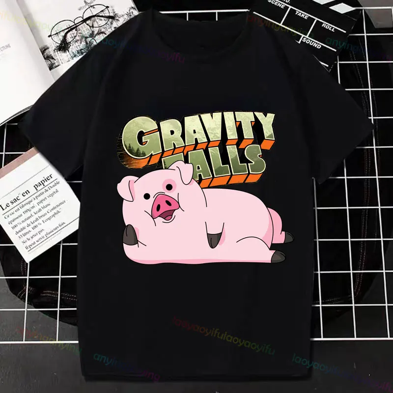Забавная футболка Y2k с графическим принтом-Гравити-Фолз-классическая аниме