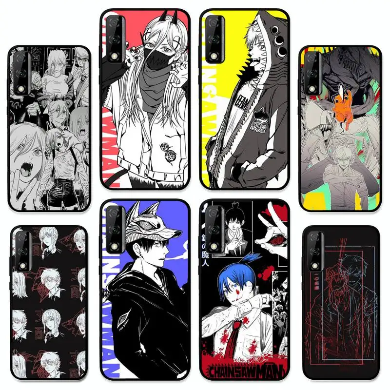 

Anime Chainsaw Man Pochita Phone Case for Huawei Y 6 9 7 5 8s prime 2019 2018 enjoy 7 plus