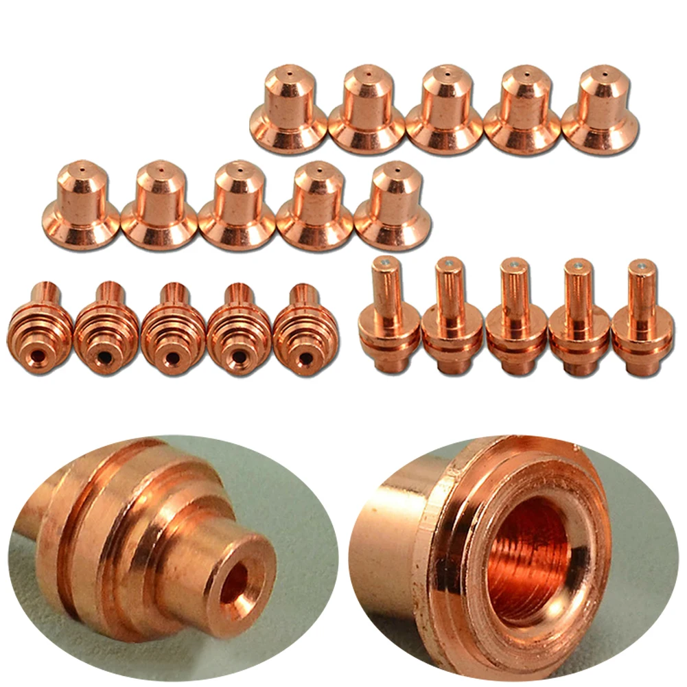 20pcs 120504 Nozzles Extended 25A 020382 Electrodes Extended PMax 350/380 PAC110 120504 Nozzle 020382 Electrode Electrode