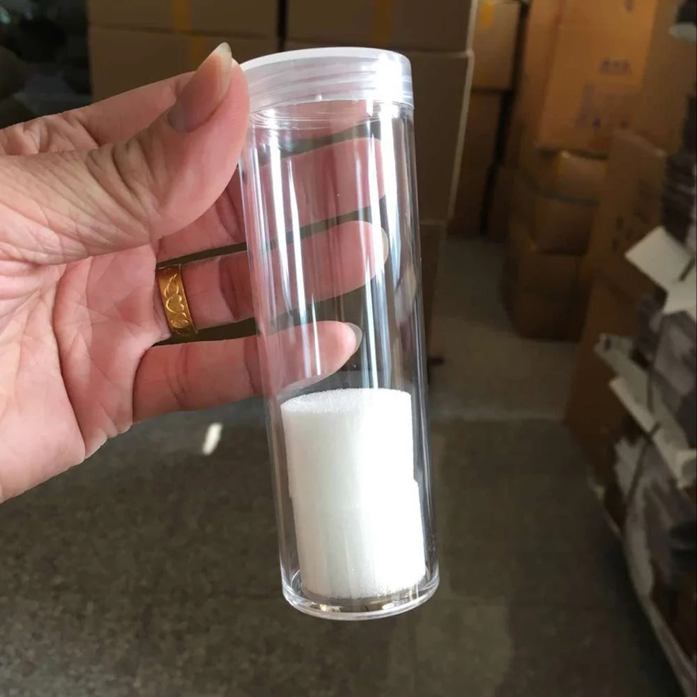 6 шт. пластиковые прозрачные круглые чехлы для хранения монет защитный держатель