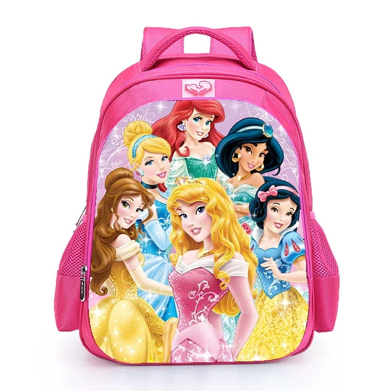 

16 inch Disney Snow White Princess Children School Bags Orthopedic Backpack Kids School Boys Girls Mochila Infantil Cartoon Bags