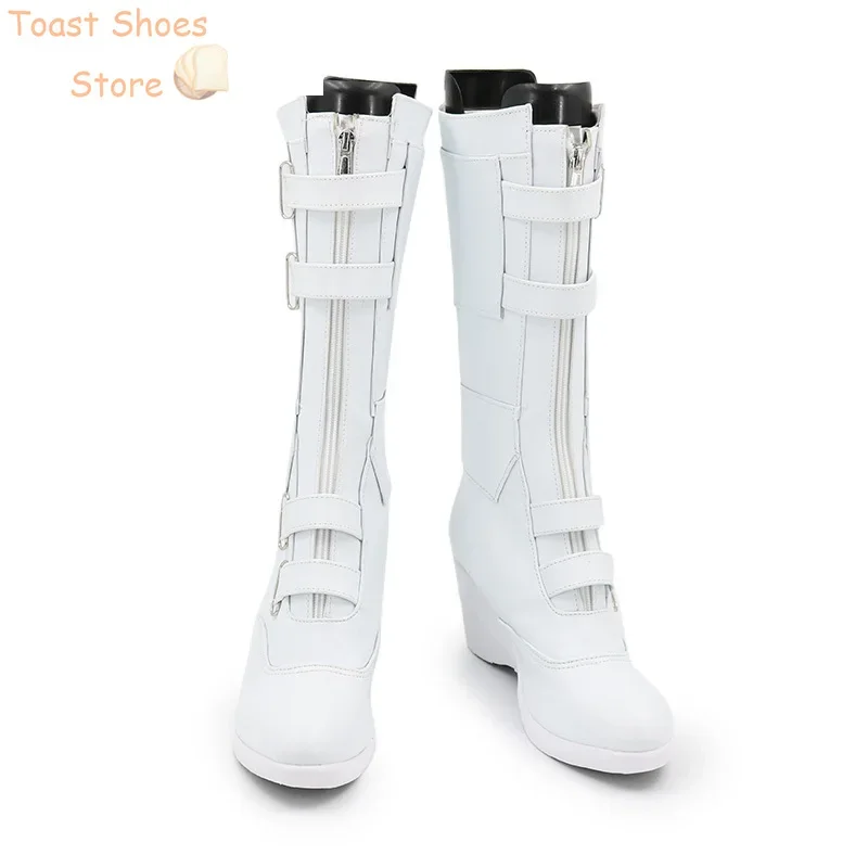 Обувь для косплея Наташи Романофф черная обувь из искусственной кожи