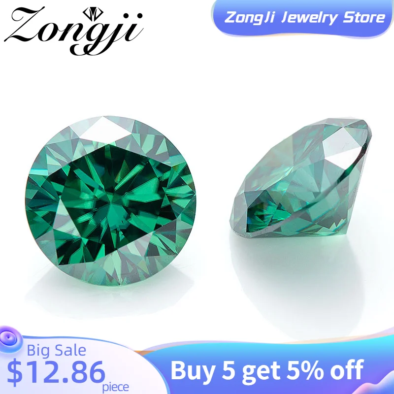 

Beautiful 0.5ct-3ct Blue Moissanite Round Gemstones VVS Test Positive 4mm-6.5mm Loose Moissanite Stone Beads for Jewelry Making