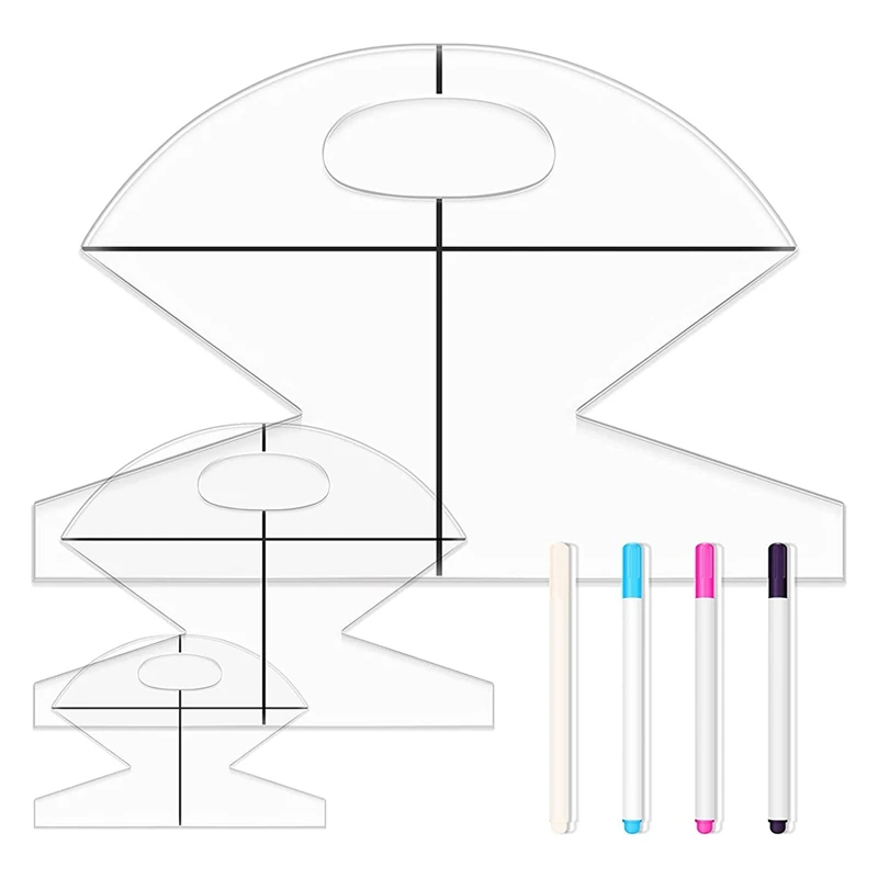 

7 Set Bowl Cozy Pattern Template For Sewing 3 Piece Cookie Basket Bag Template 5/10/15 Inch 4 Pcs Disappearing Ink Pens