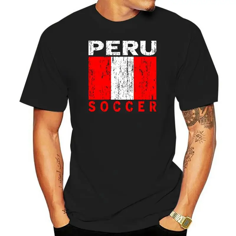 

Peru Soccerite , Peruvian Flag , Futbol Men's T-shirt , Nofo Clothing Co. Black New 2019 Fashion Hot