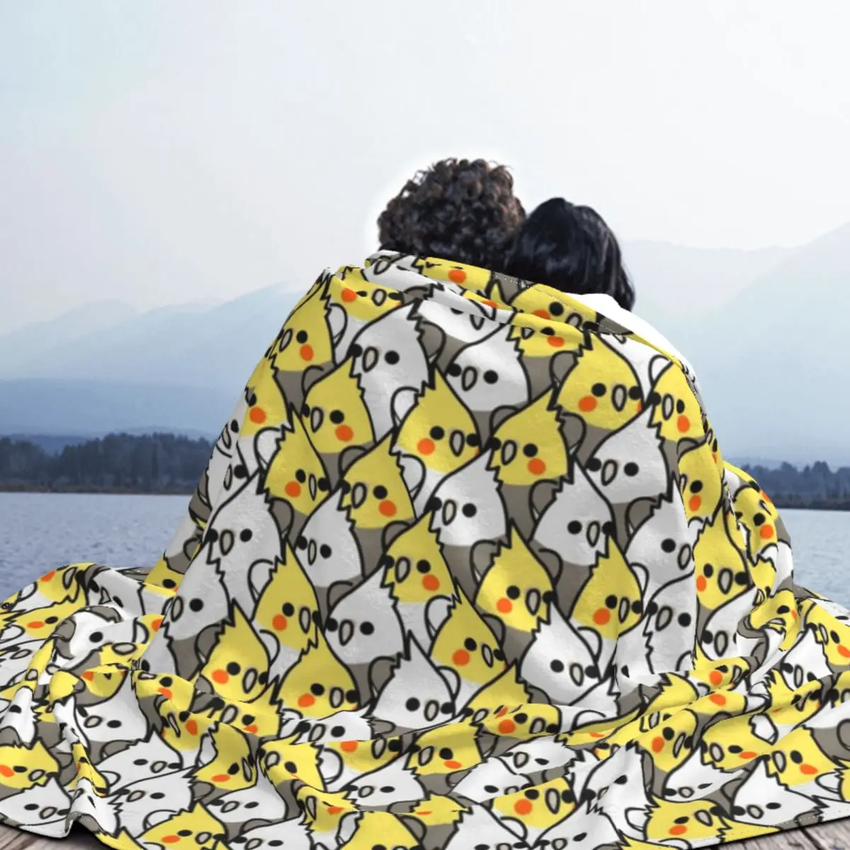 Флисовое одеяло для спальни с рисунком попугаев