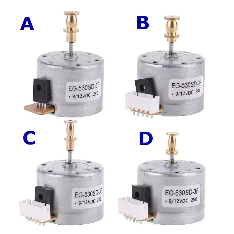 

EG530SD-3F DC5-12V 3-Speed 33/45/78 RPM Adjustable Metal Turntables Motor Copper Sleeve Motor for Turntable Record Player