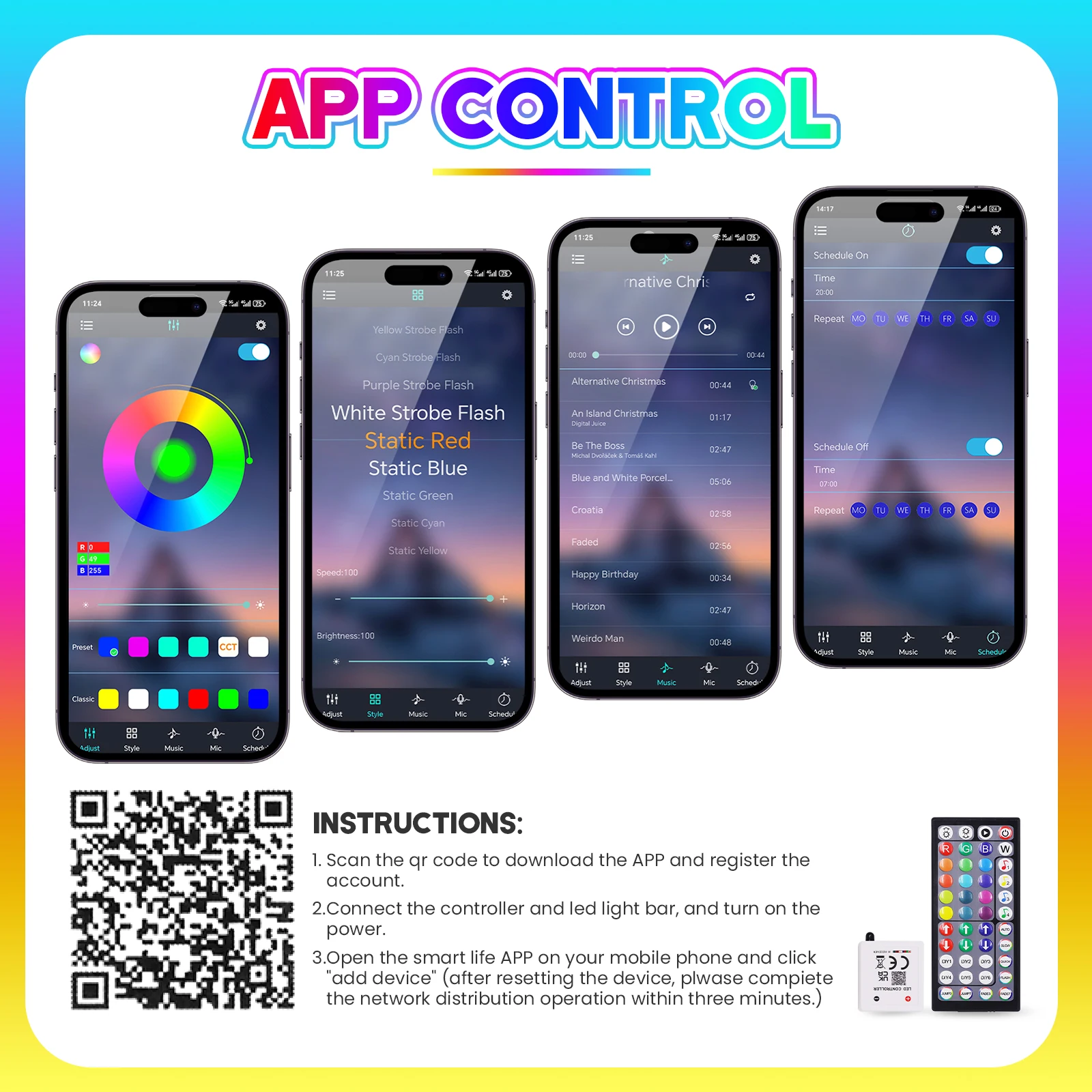 Светодиодная лента DC 24V RGB