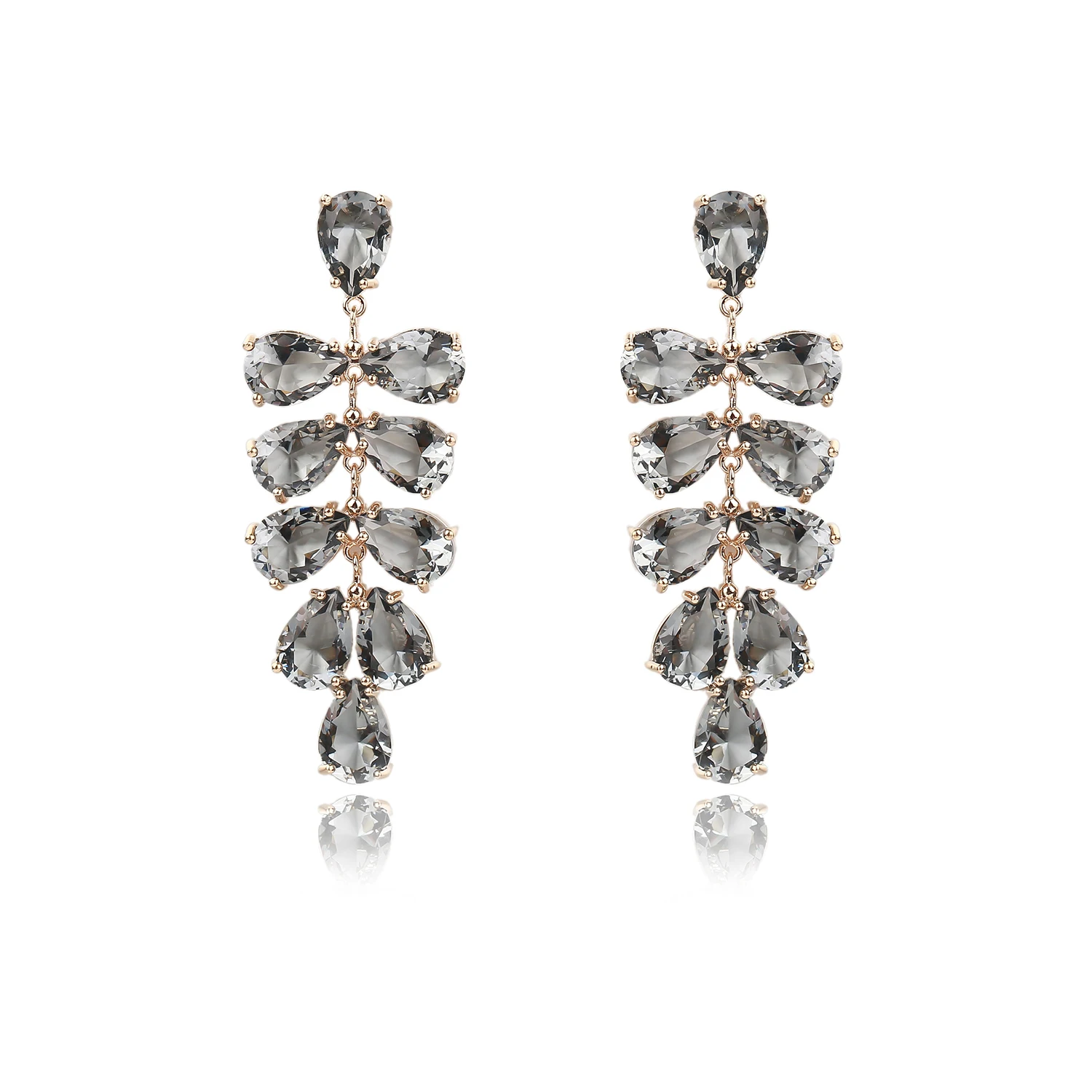 

Винтажные круглые серьги с фианитом для свадьбы, серьги-подвески с кристаллами для невесты, Женские Ювелирные изделия для вечеринки в честь...