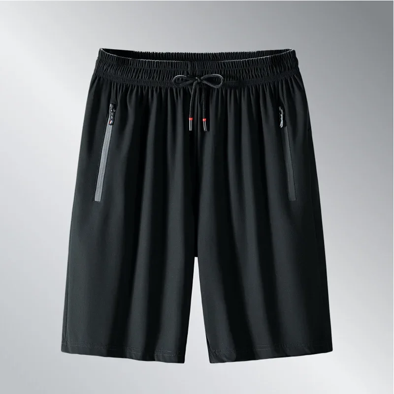 Мужские шорты из ледяного шелка новинка 2024 летние повседневные трусы эластичные