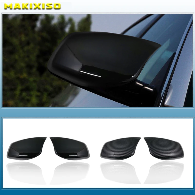 

Carbon Fiber Car Rear View Door Wing Mirror Side Mirror Cover Caps Shell Case for BMW E60 E61 E63 E64 5 Series Model 2004-2008