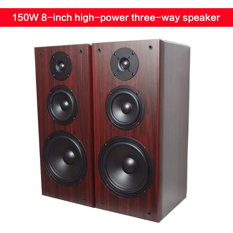 

150W High-power 8 Inch Passive Speaker Bookshelf Speaker Fever Hifi Stereo Three-way K Song Floor-standing Home Theater Speaker